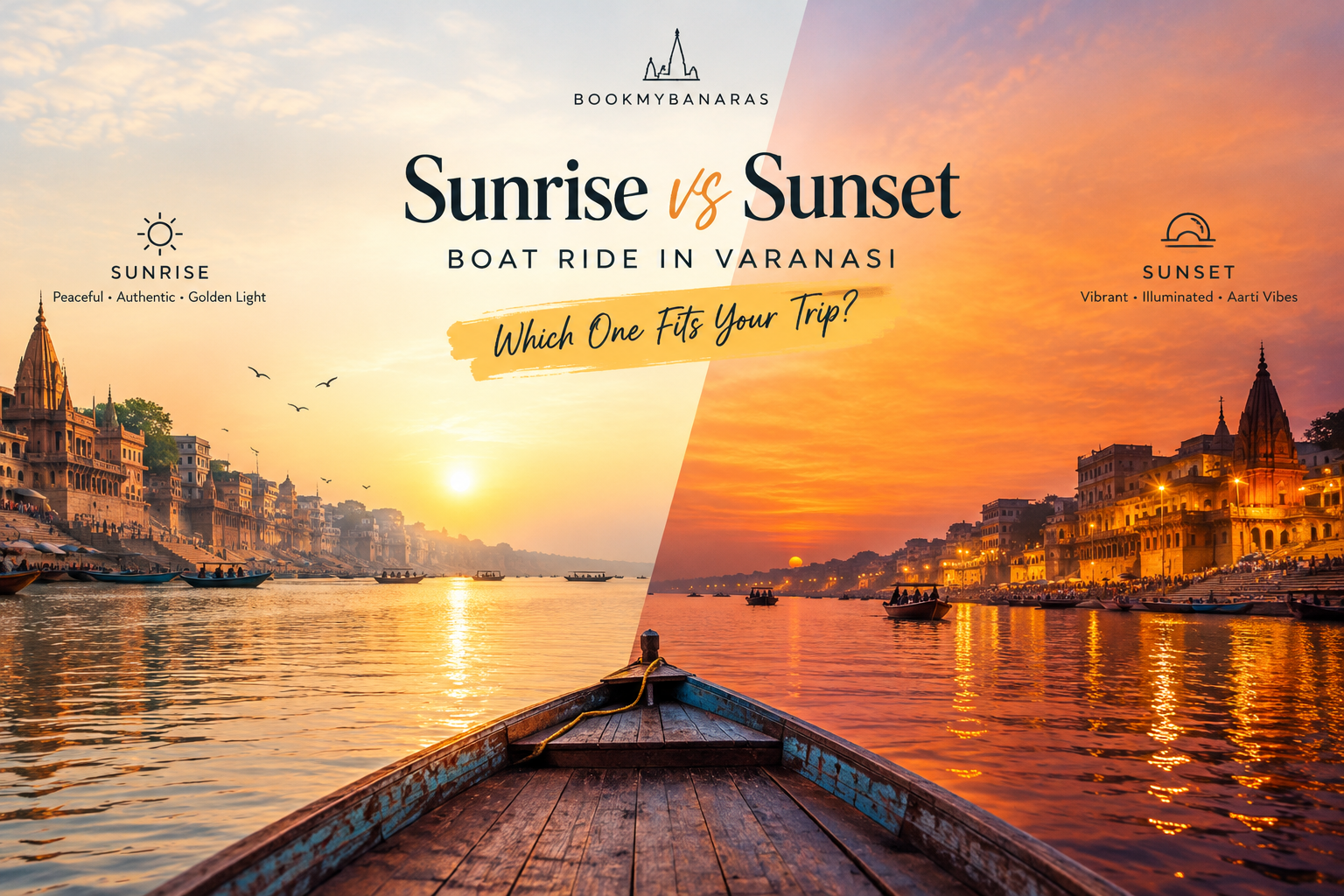 Sunrise vs Sunset Boat Ride in Varanasi: Best Time & Photoshoot