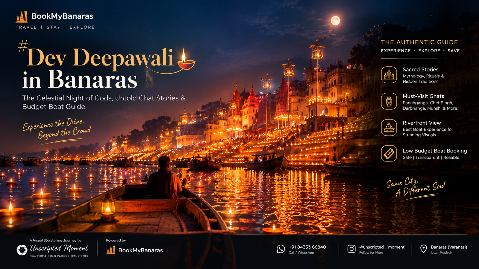 Dev Deepawali in Banaras: An Authentic Untold Story, Ghat Visuals & Budget Boat Booking Guide